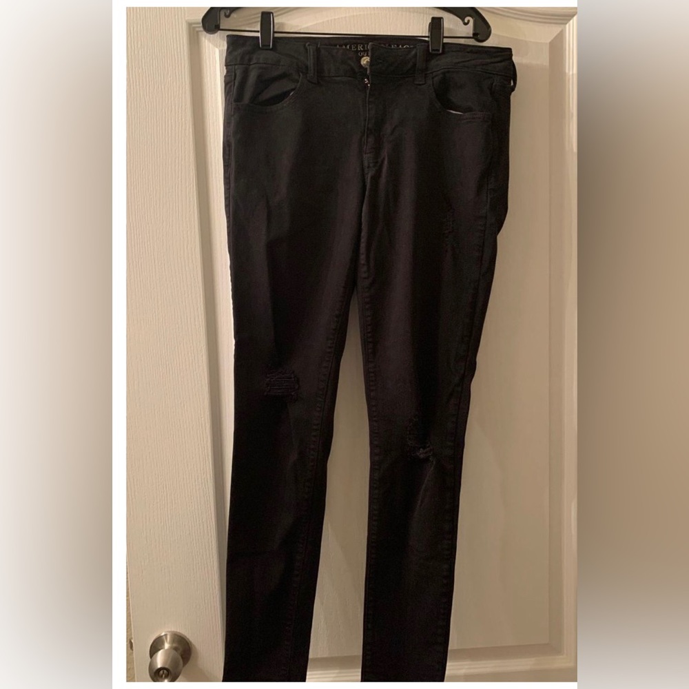 American Eagle black skinny jeans